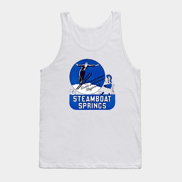 1940s Steamboat Springs Colorado Tank Top by historicimage